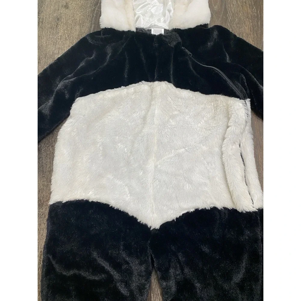 Kids Panda Bear Costume Sz 4-5T Wild Animal Halloween Dress Up